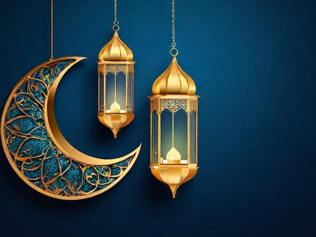 Foto ramadan eid mubarak fundo islâmico gerado pela ia