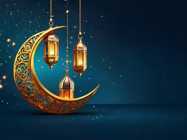 Foto ramadan eid mubarak fundo islâmico gerado pela ia