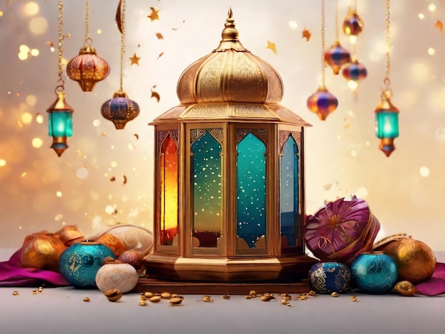 Ramadan eid mubarak fundo islâmico gerado pela ia