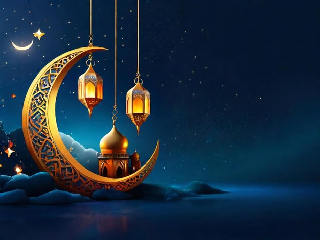Ramadan eid mubarak fundo islâmico gerado pela ia