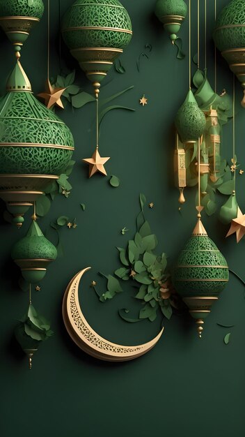Foto ramadan eid mubarak idul fitri fundo