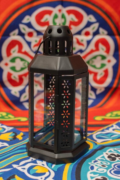 Foto ramadan kareem com fundo islâmico ramadan lanterna lâmpada fotografia festival de ramadan
