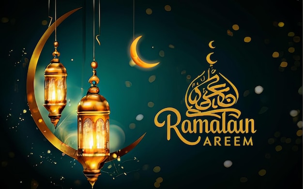 Ramadan Kareem y Eid ul fitri de fondo encantador Ramadán y Eid Al Fitr islámico