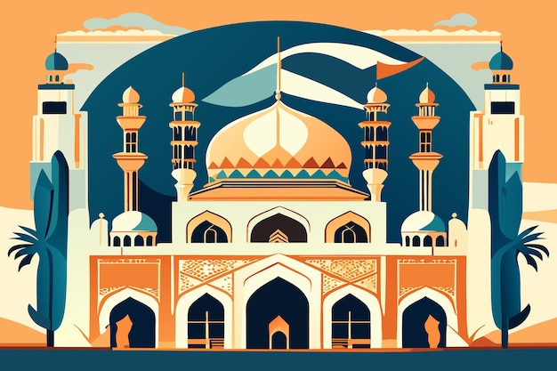 Ramadán kareem festival decorativo fondo EidalAdha islámico