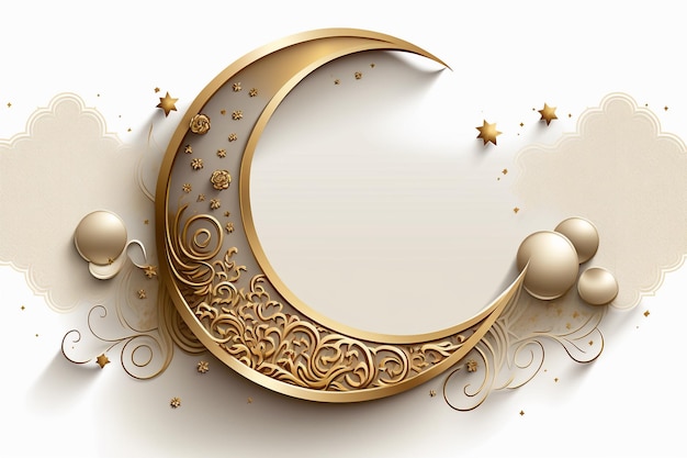 Ramadan Kareem goldener Rahmen
