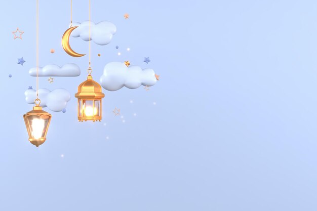 Ramadan Kareem islamisches horizontales Banner Hintergrund