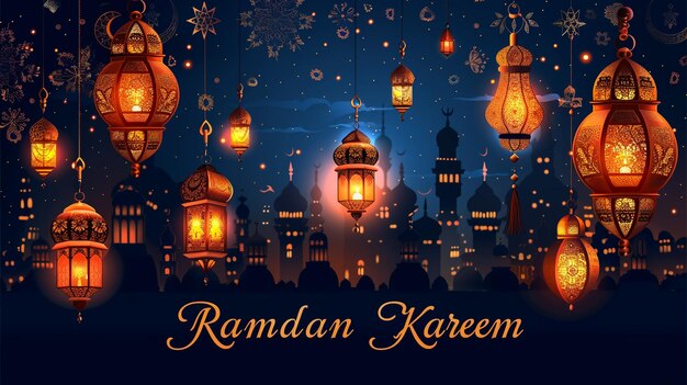 Foto ramadán kareem mubarik (en inglés)