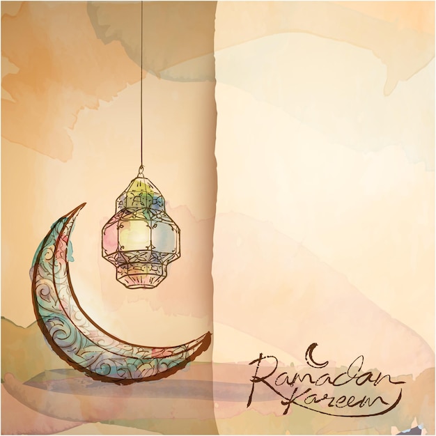 Ramadan Kareem saudação design fundo Tradução de texto Ramadan Kareem Maio Generosidade Bl