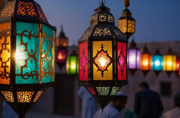 Ramadan-Lampen fanous in verschiedenen