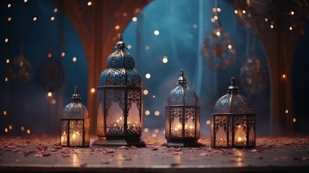 Foto ramadan latern hd 8k papel de parede stock photographic