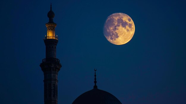 Ramadan Moon e Minarete Ramadan Post