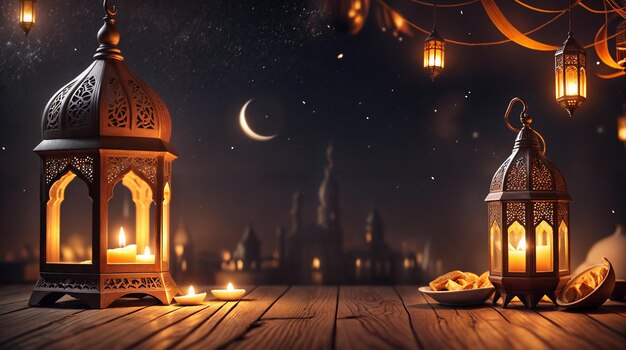 Ramadan Mubarak Hintergrund für Adha und Fitr