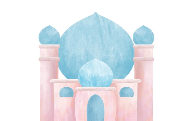 Foto ramadan mubarak moschee moschee illustration in verschiedenen stilen moschee ein weißer hintergrund 97