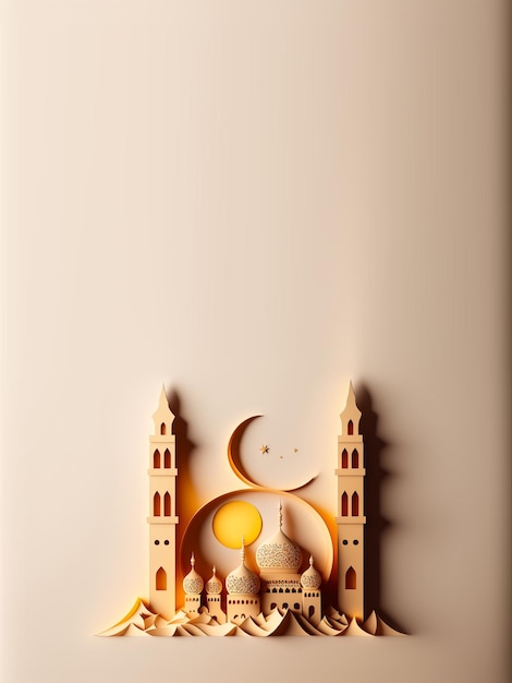 Ramadan Vibes 3D-Hintergrund