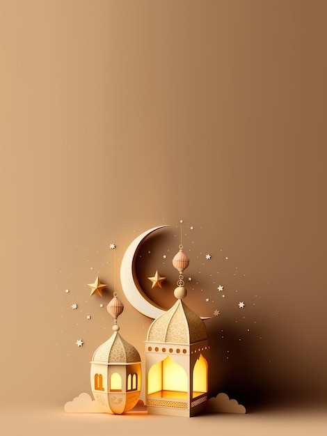 Ramadan Vibes 3D-Hintergrund