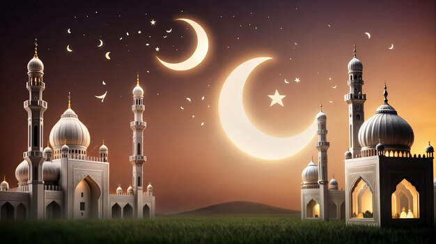 Ramadão Mubarak fundo para adha e fitr