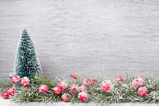 Ramas navideñas. Tarjeta de felicitación de Navidad. Símbolo de navidad.