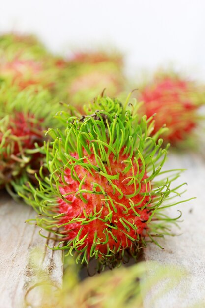 Rambutan, eine köstliche tropische Frucht.