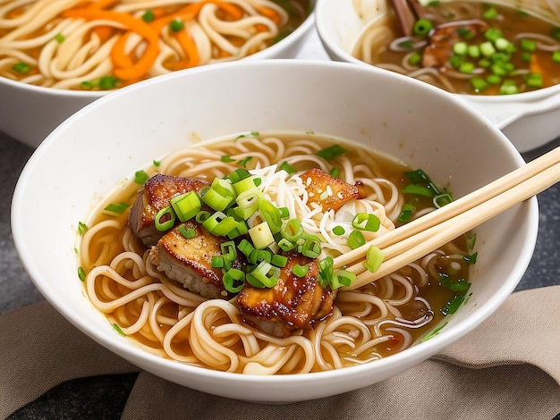 Ramen comida Ai generar imagen