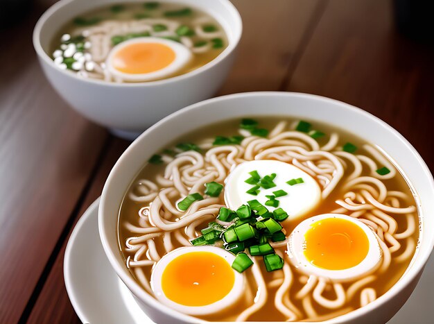 Ramen realista restaurante acogedor iluminación cálida