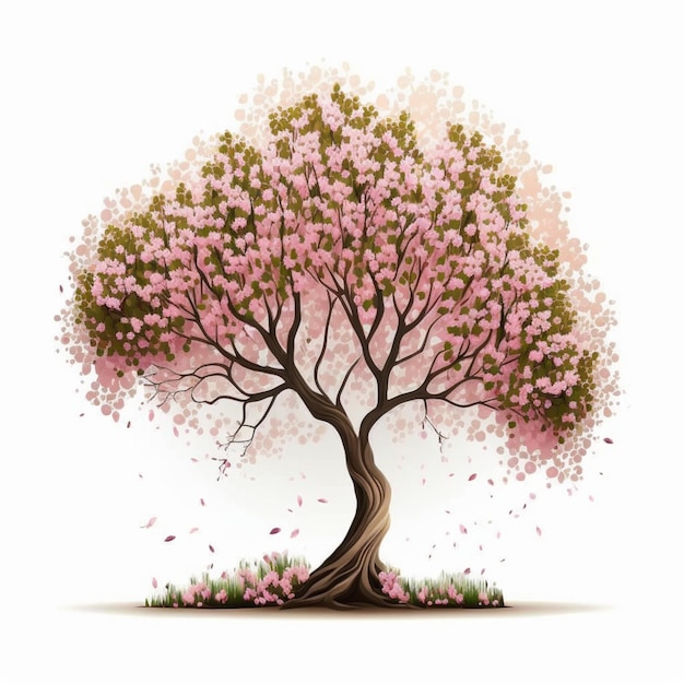 Ramita de árbol de flor de cerezo