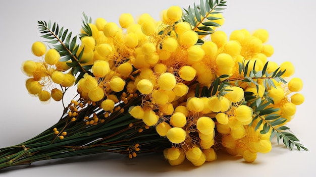 un ramo de flores amarillas