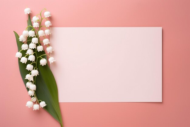 un ramo de flores blancas con un fondo rosa