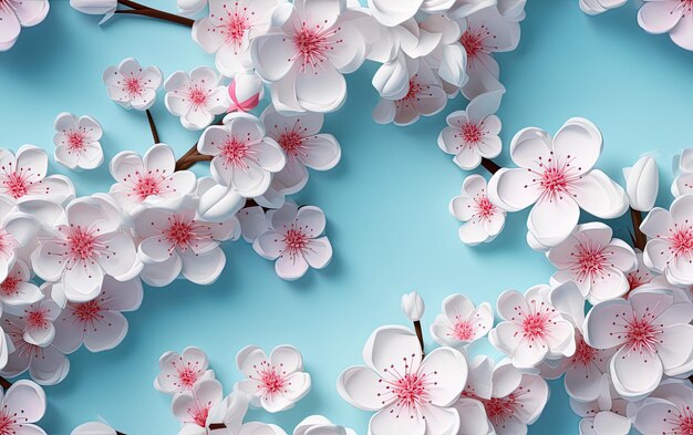 un ramo de flores blancas que dicen flor de cerezo