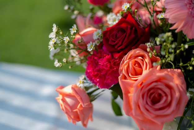 Ramo de flores en la boda