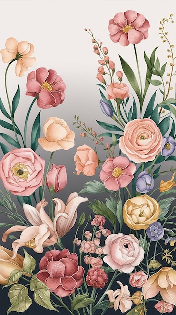 un ramo de flores de la colección del pintor