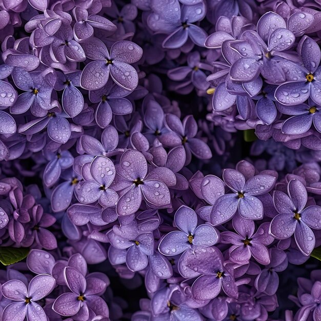 Un ramo de flores de color púrpura con la palabra amor en él