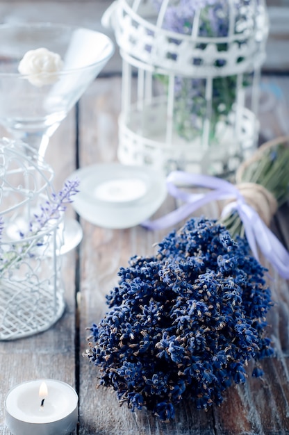 Ramo de flores de lavanda