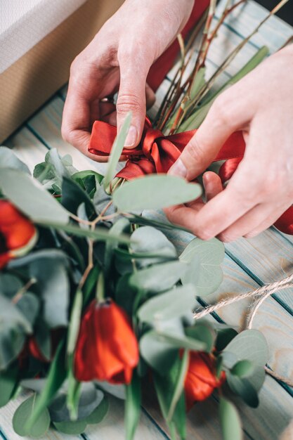 Ramo de flores moderno de profesional