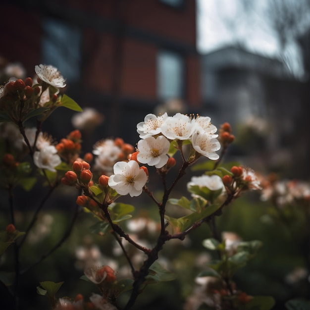 Un ramo de flores con la palabra "on it" en el frente.