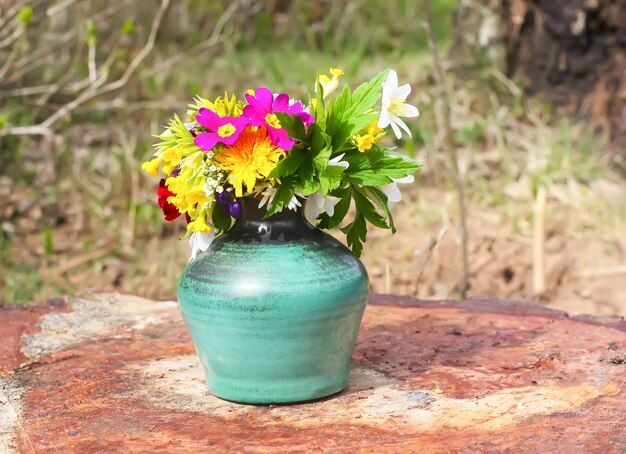 Foto ramo de flores de primavera