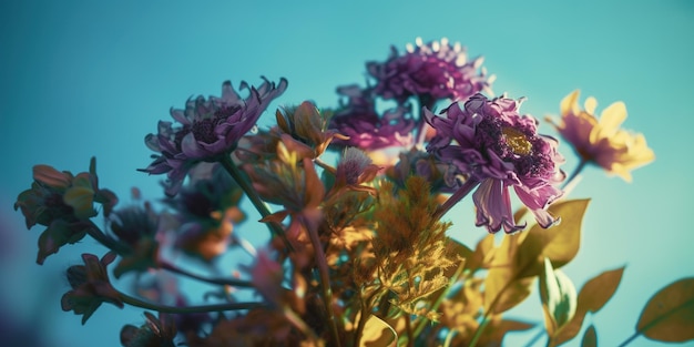 un ramo de flores que ahora se encuentran dentro de un jarrón