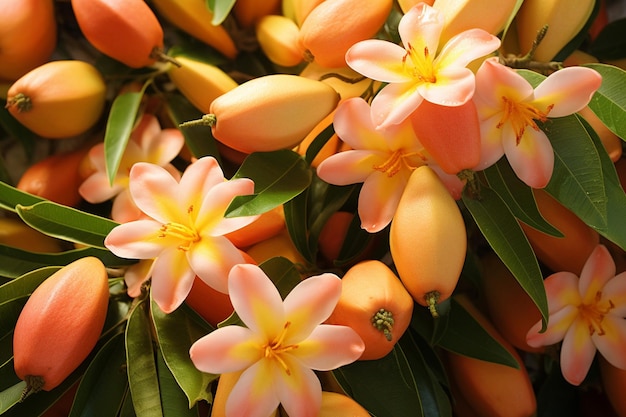 un ramo de flores que son amarillas y naranjas