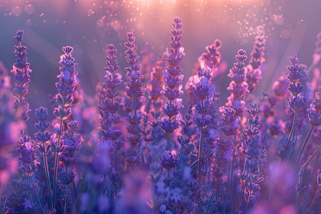 Foto un ramo de lavanda