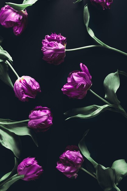 Ramo de tulipanes estilo peonía