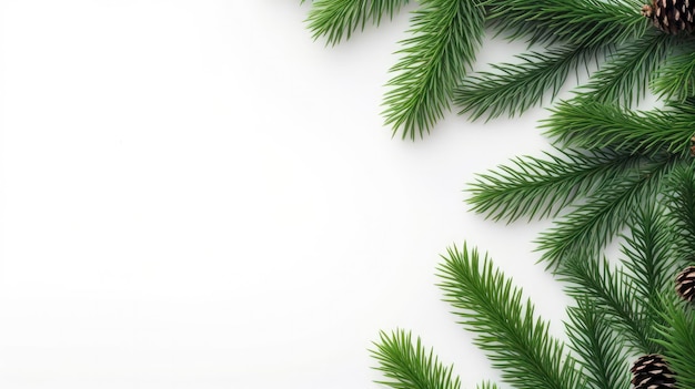 ramos de pinheiro realistas fundo de Natal