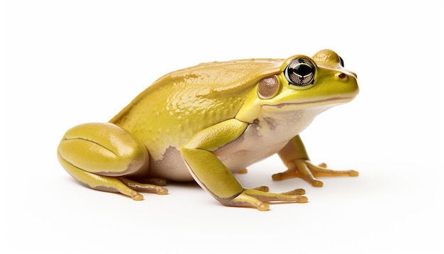 Foto rana aislada en un fondo blanco