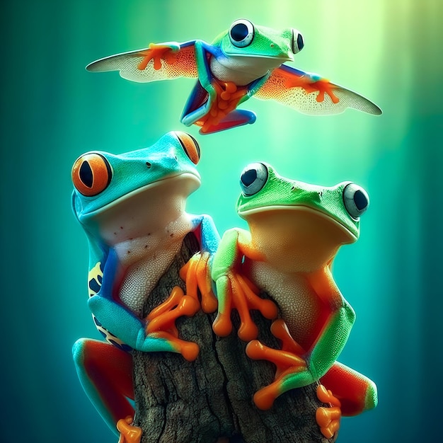 Foto rana árbol rana anfibios ranas temas animales rana verde árbol verde rana animales lindos trópico