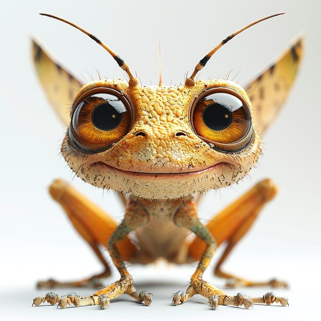 una rana con una cara que dice " mariposa " en ella