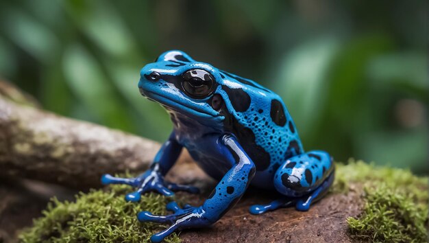 Foto rana de dardo en la naturaleza