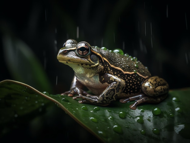 rana de la fotografía realista