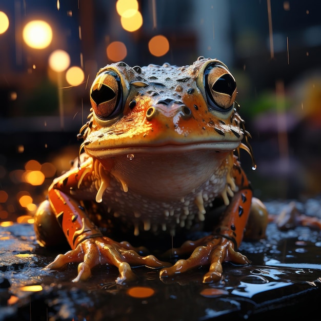 rana en la naturaleza