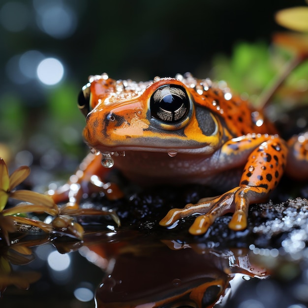 rana en la naturaleza