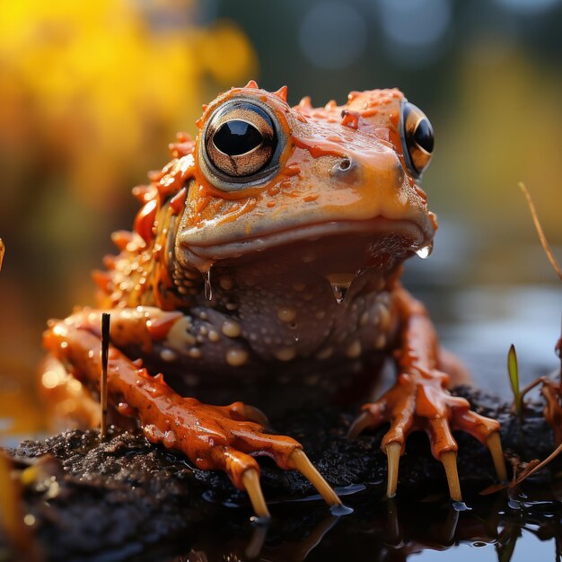 rana en la naturaleza