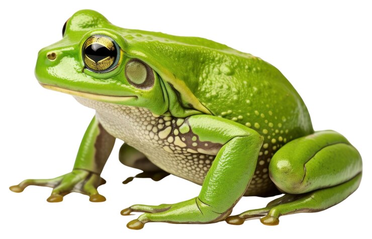 Foto la rana de papua nueva guinea es un reptil anfibio de la vida silvestre.