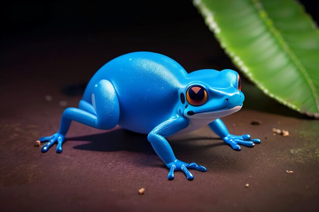 Foto rana venenosa colorida muy peligrosa vida silvestre rana papel tapiz fotografía de fondo